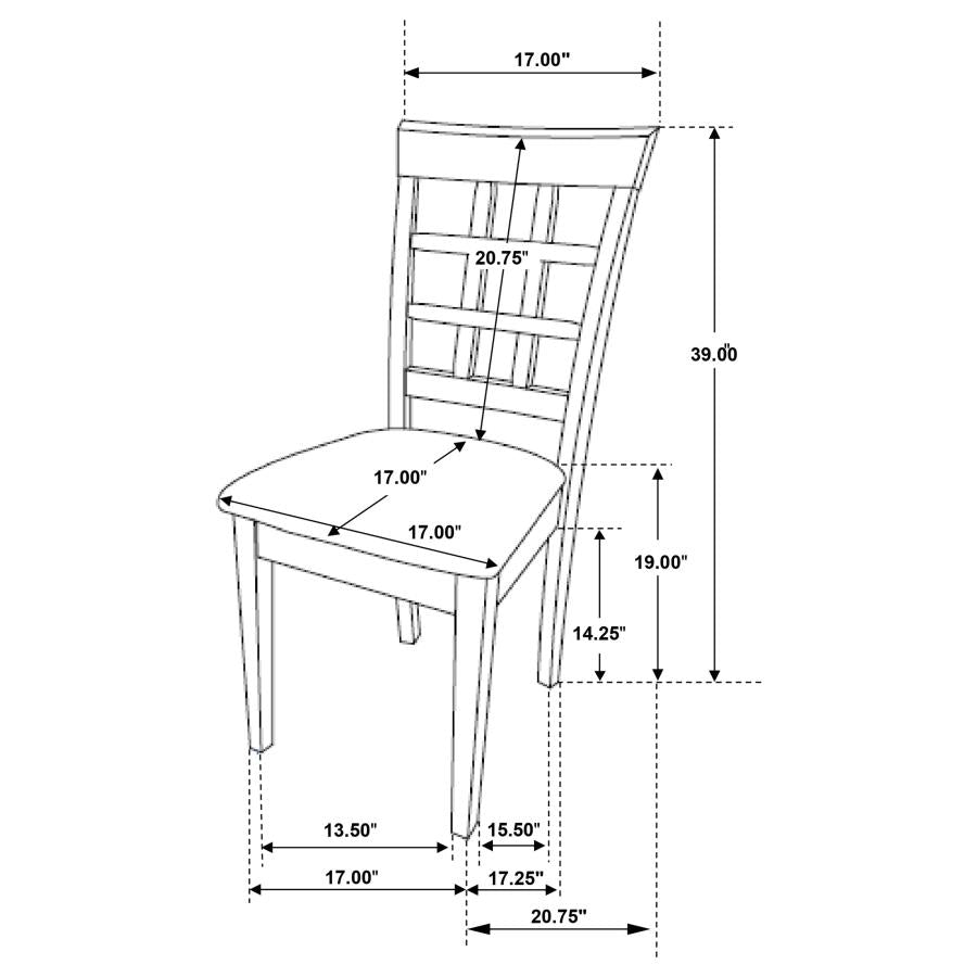COASTER, GABRIEL CAPPUCCINO DINING SET , 100770