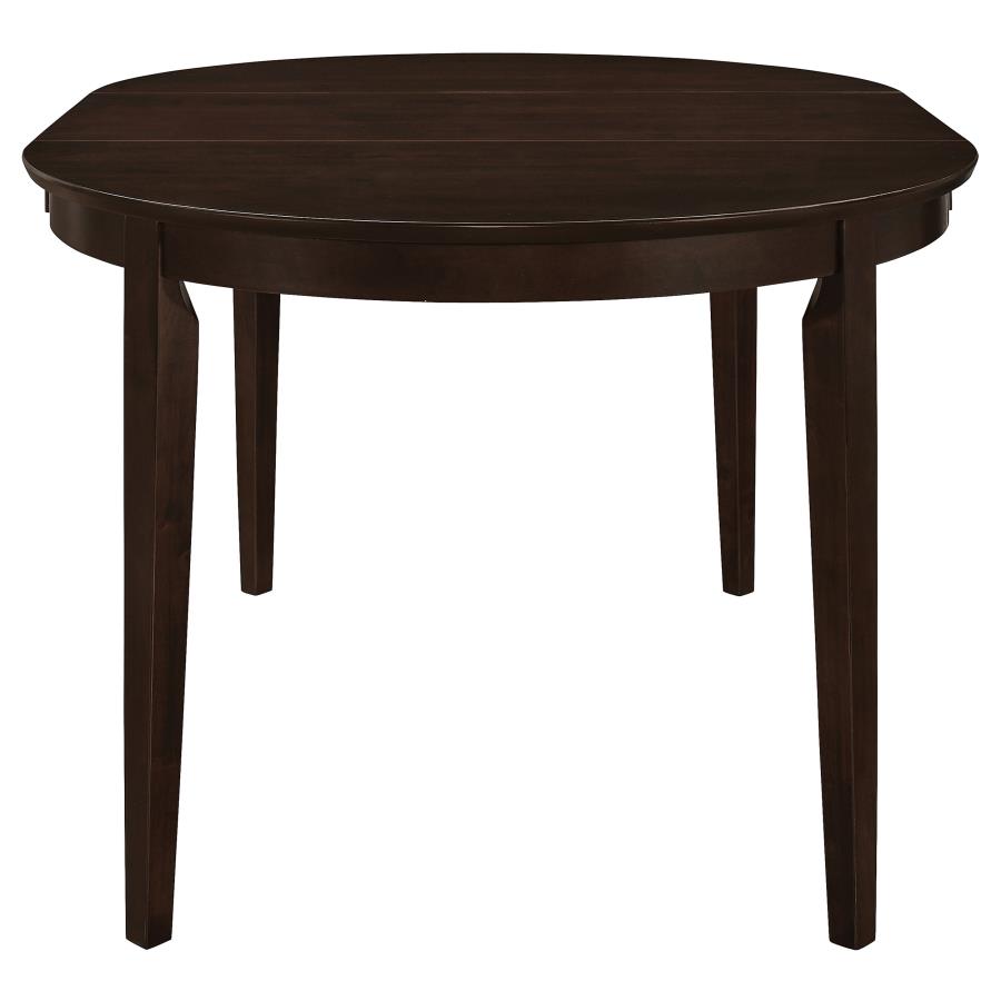 Gabriel Oval 60-inch Extension Leaf Dining Table Cappuccino, 100770