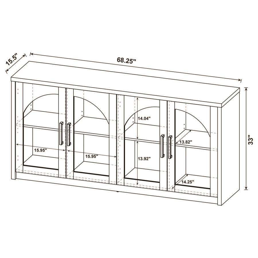 COASTER, BLACK BUFFET STORAGE , 103895