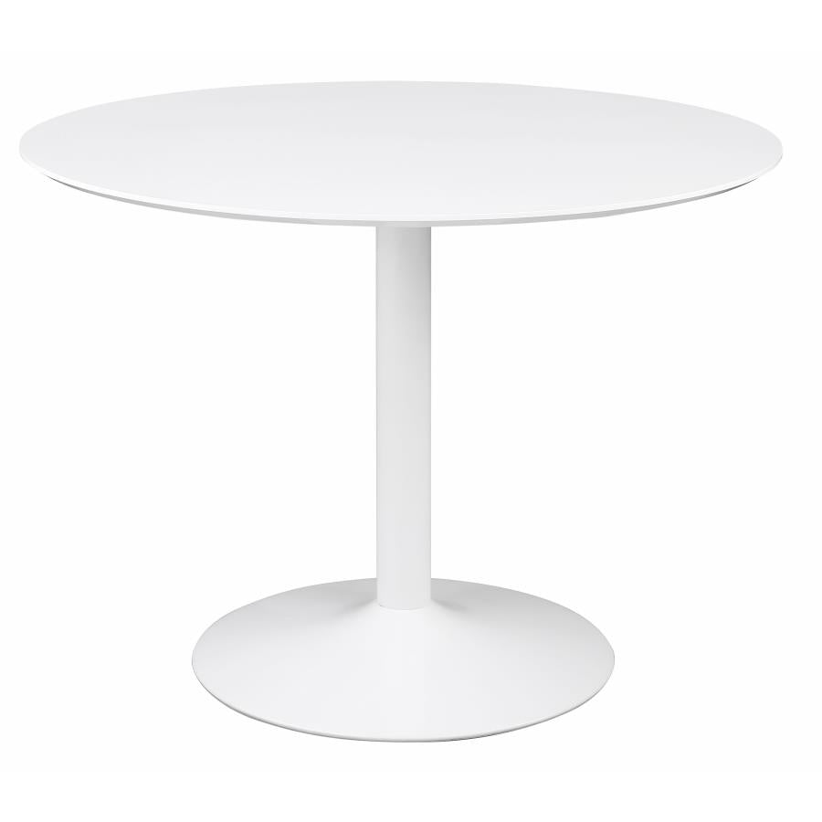 Lowry Round 40-inch Wood Top Dining Table White, 105261