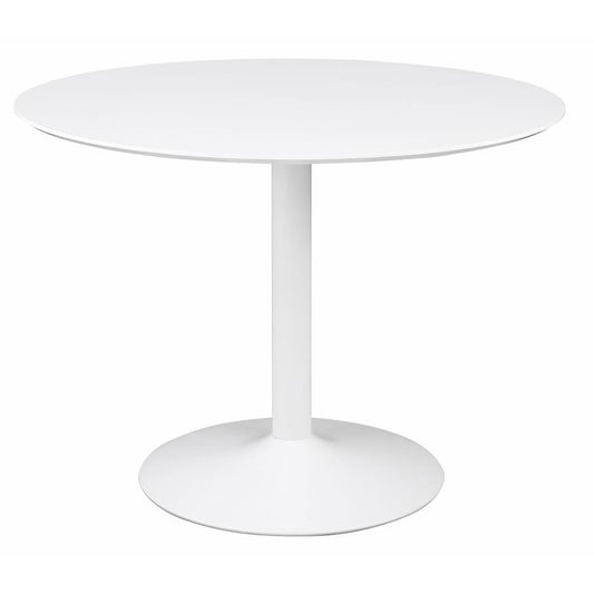Lowry Round 40-inch Wood Top Dining Table White, 105261