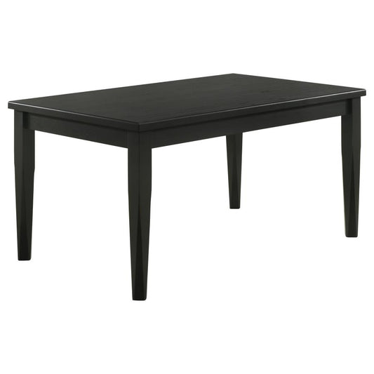 Appleton Rectangular 59-inch Dining Table Washed Black, 110281