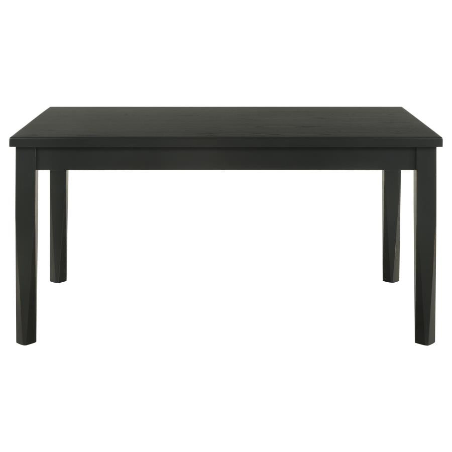 Appleton Rectangular 59-inch Dining Table Washed Black, 110281