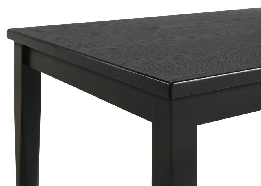 Appleton Rectangular 59-inch Dining Table Washed Black, 110281