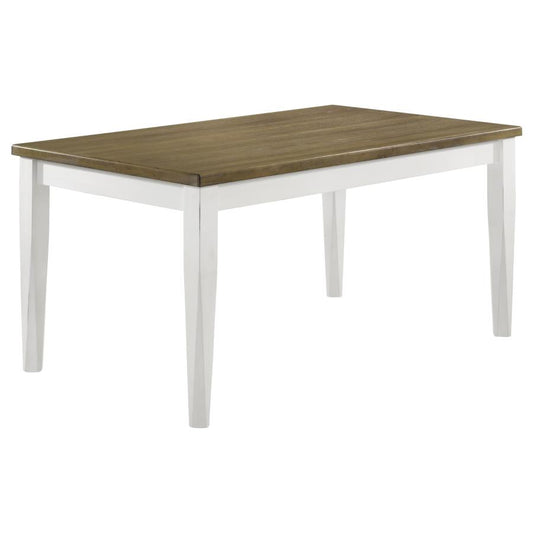 Appleton Rectangular 59-inch Dining Table Brown Brushed, 110411