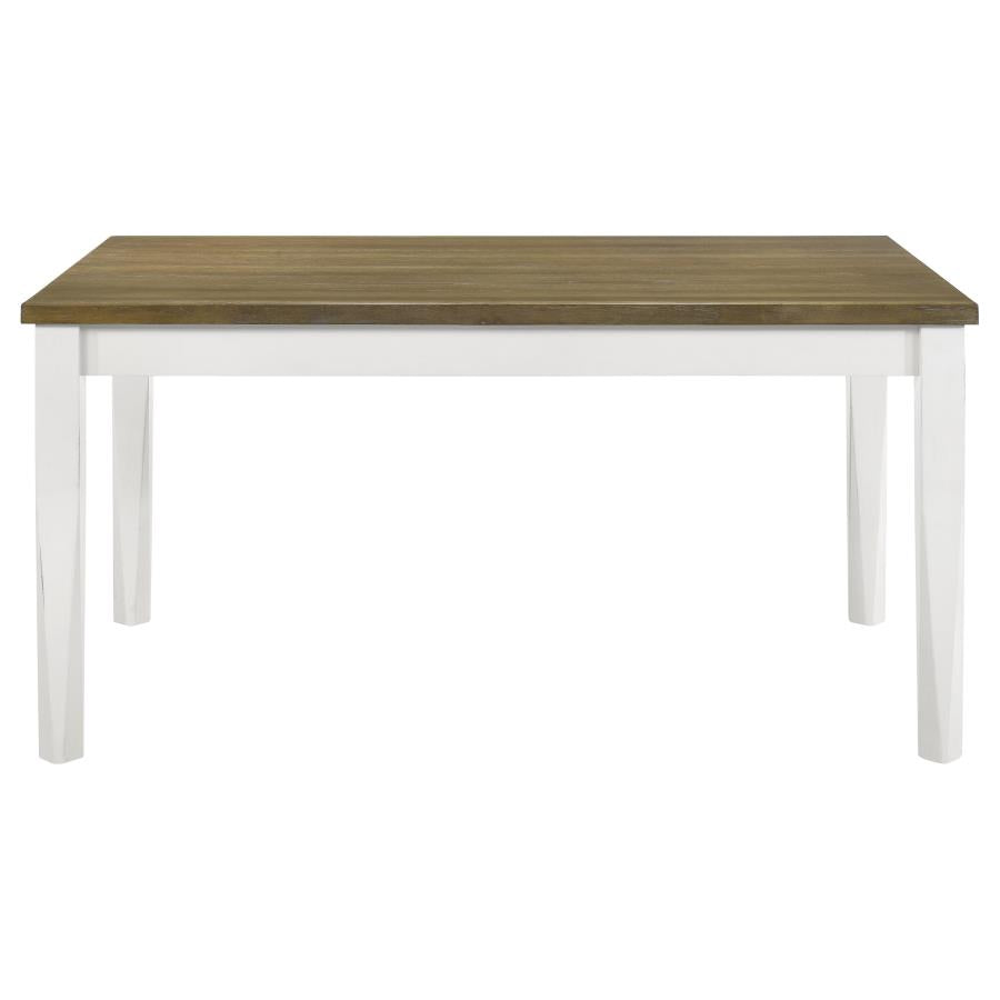 Appleton Rectangular 59-inch Dining Table Brown Brushed, 110411