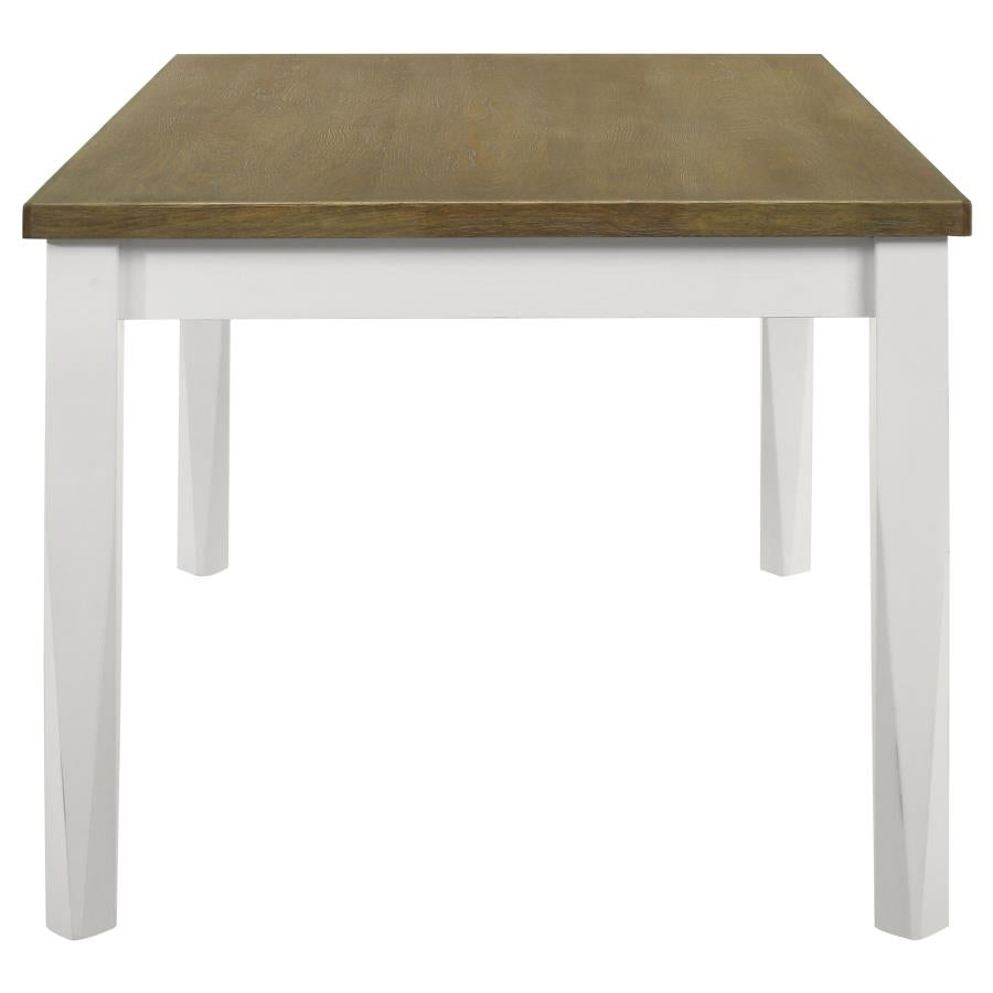 Appleton Rectangular 59-inch Dining Table Brown Brushed, 110411