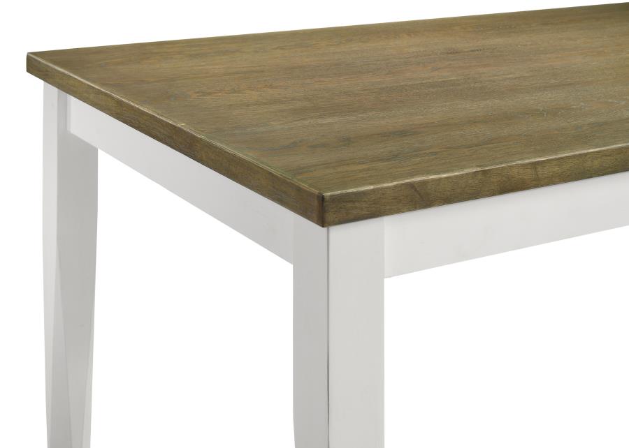 Appleton Rectangular 59-inch Dining Table Brown Brushed, 110411