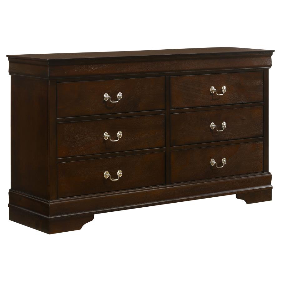 Queen bed frame, dresser, mirror and 1 night stand, 202411Q-S4