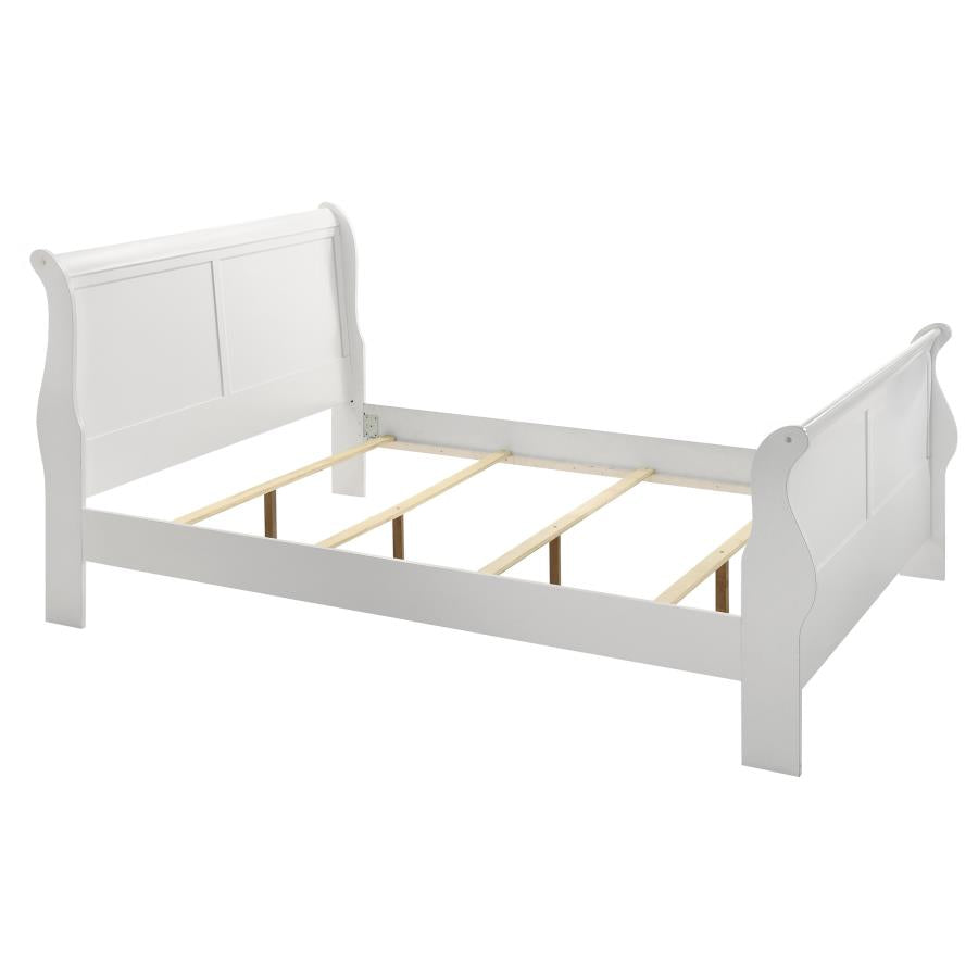 Louis Philippe 4-piece Queen Bedroom Set White, 204691Q-S4