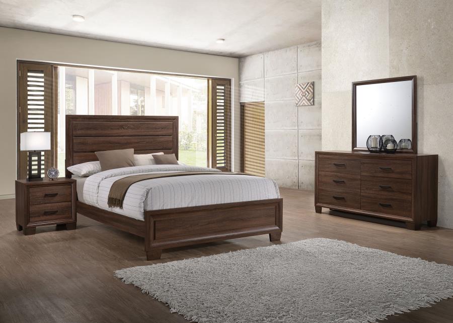 QUEEN BED FRAME, DRESSER, MIRROR AND I NIGHT STAND, 205321Q-S4