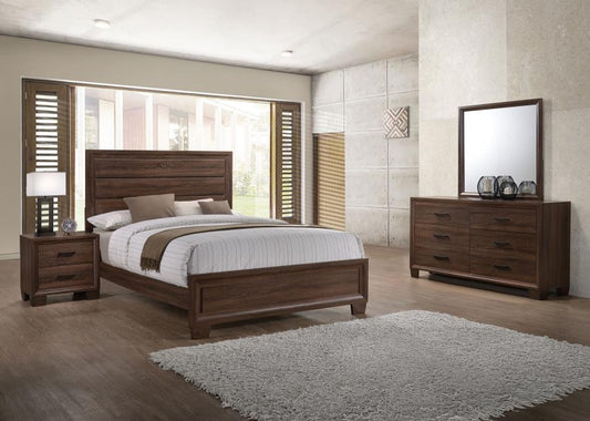 QUEEN BED FRAME, DRESSER, MIRROR AND I NIGHT STAND, 205321Q-S4
