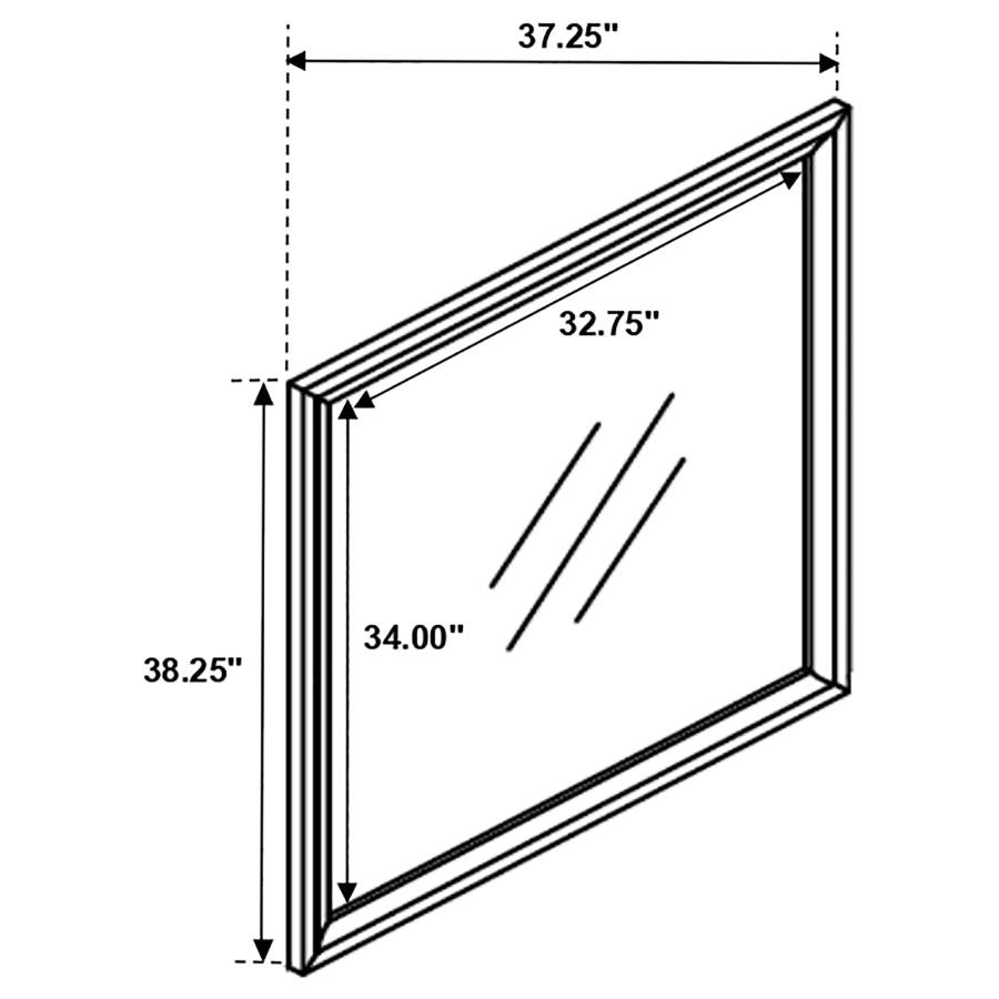 QUEEN BED FRAME, DRESSER, MIRROR AND I NIGHT STAND, 205321Q-S4