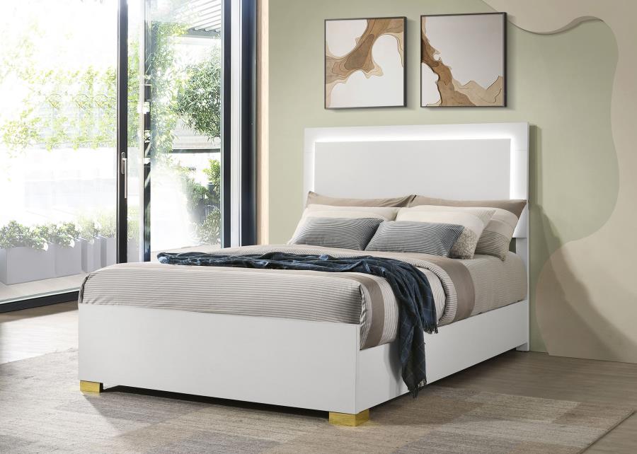 COASTER, MARCELINE MODERN BED FRAME WITH LED LIGHT 222931