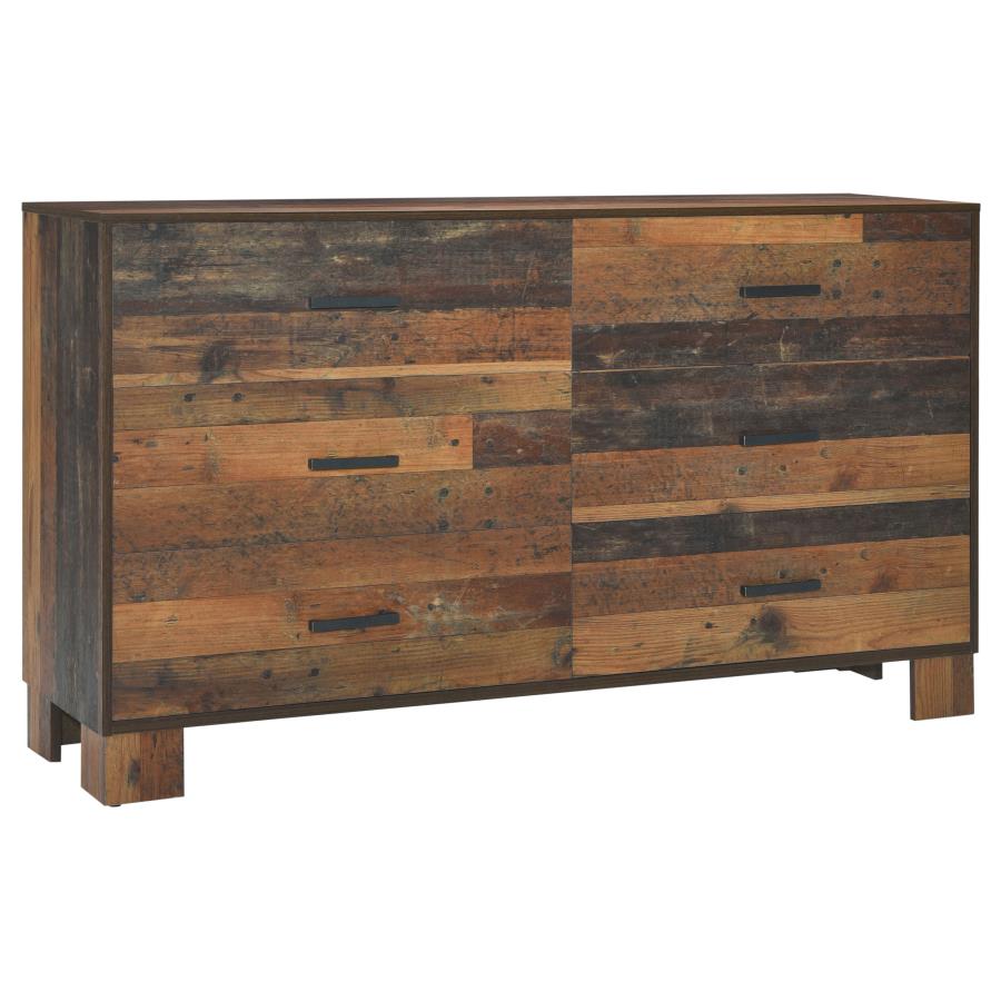 Sidney 5-piece Queen Bedroom Set Rustic Pine, 223141Q-S5