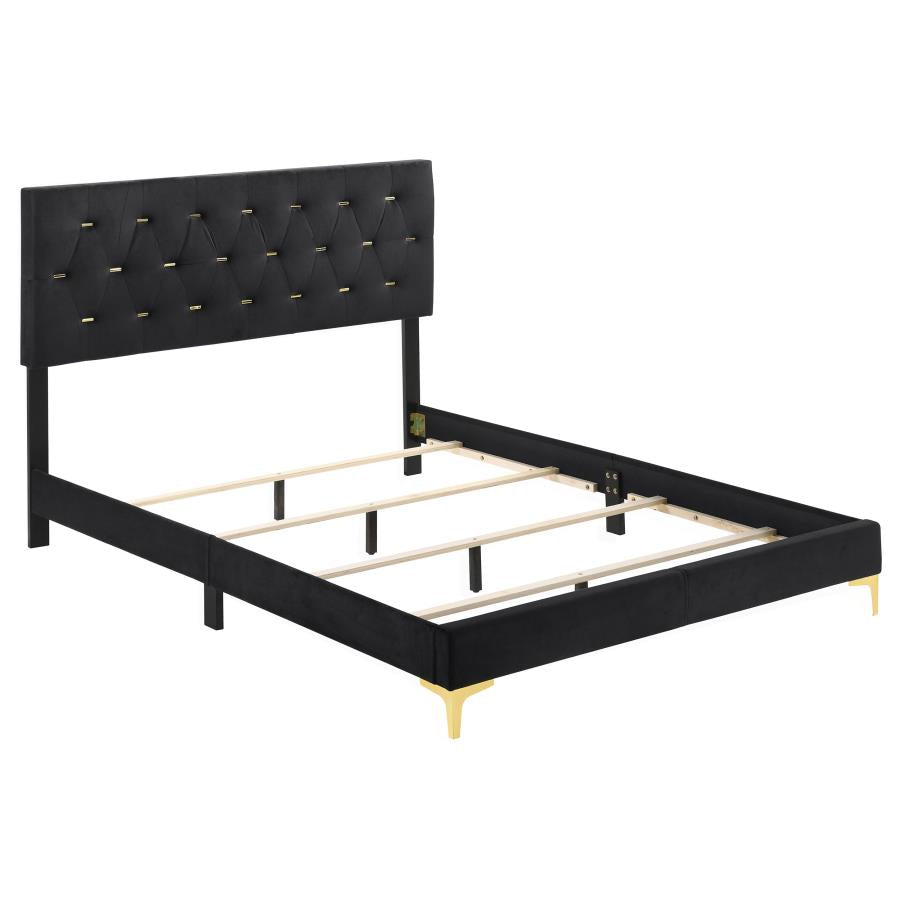 Queen bed frame, dresser, mirror and 1 night stand, 224451Q-S4