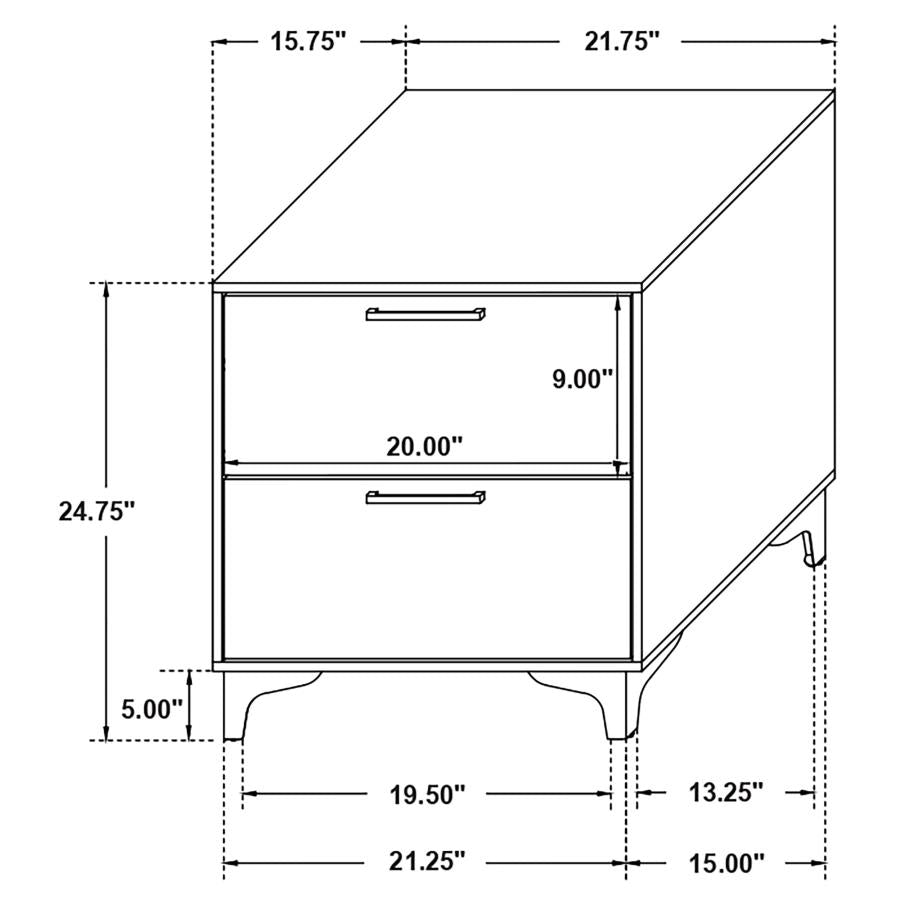 Queen bed frame, dresser, mirror and 1 night stand,  224451Q-S4