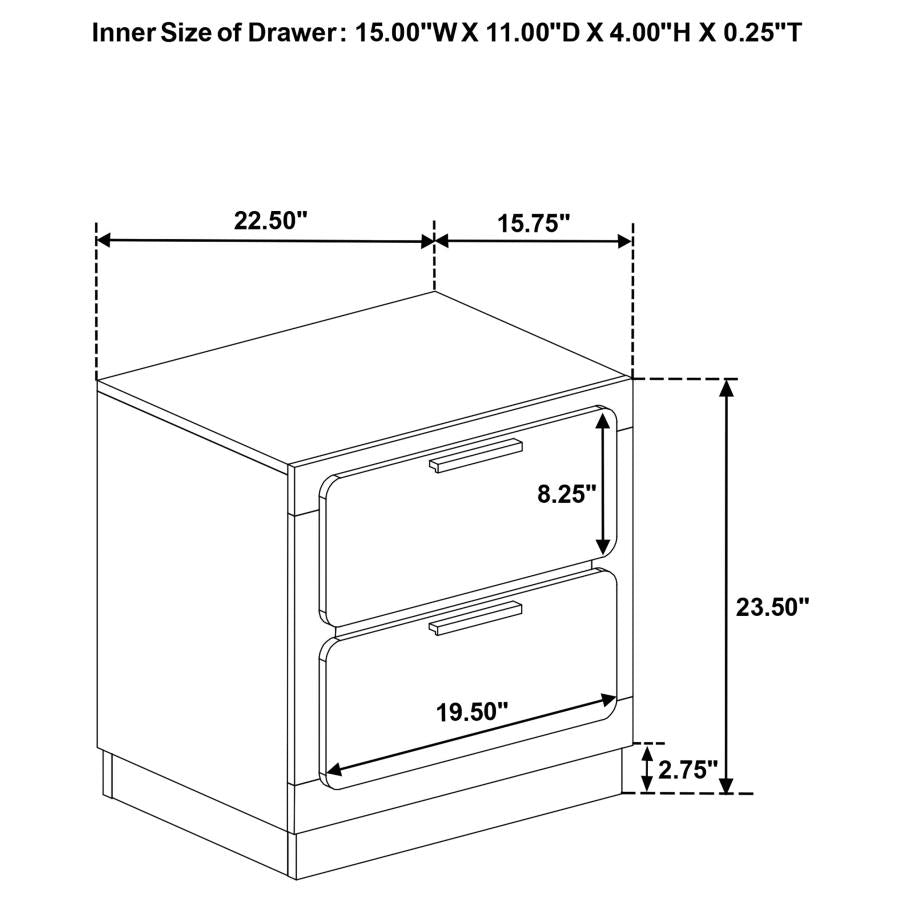 Queen bed frame, dresser, mirror and 1 night stand, 224781Q-S4