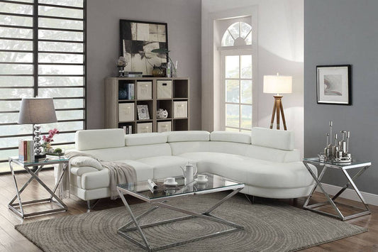 SECTIONAL FAUX LEATHER, F6985