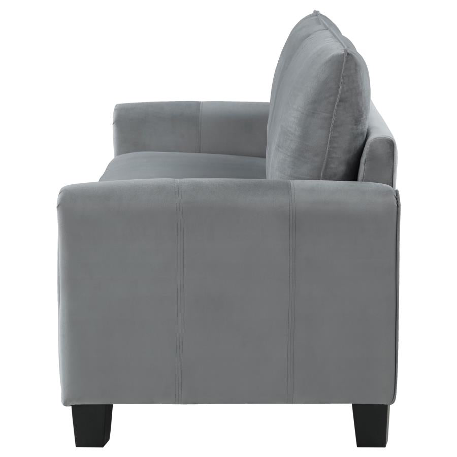 Davis Upholstered Rolled Arm Sofa Grey, 509634