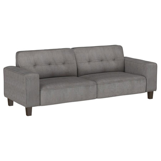 Deerhurst Upholstered Track Arm Tufted Sofa Charcoal,  509641
