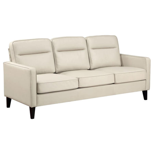 Jonah Upholstered Track Arm Sofa Ivory, 509651