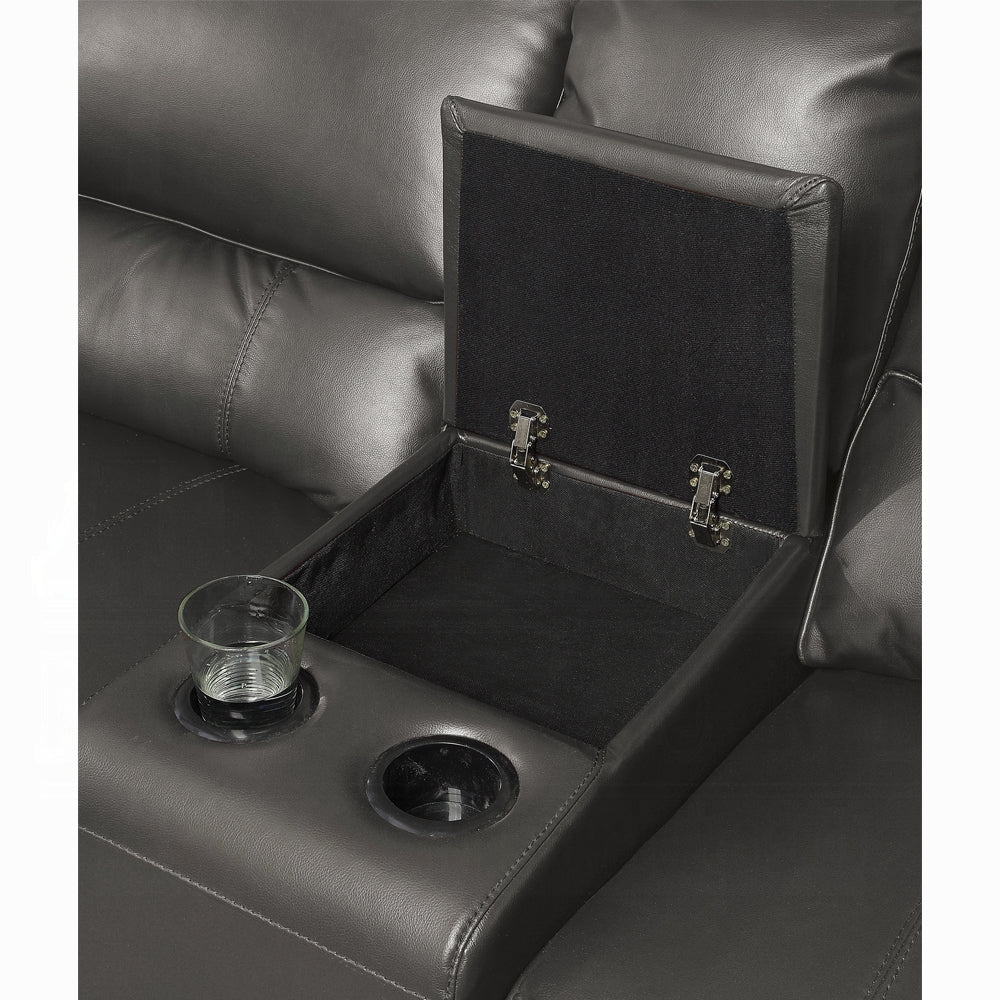 Saul Power Motion Sectional Sofa Gray, LV53745