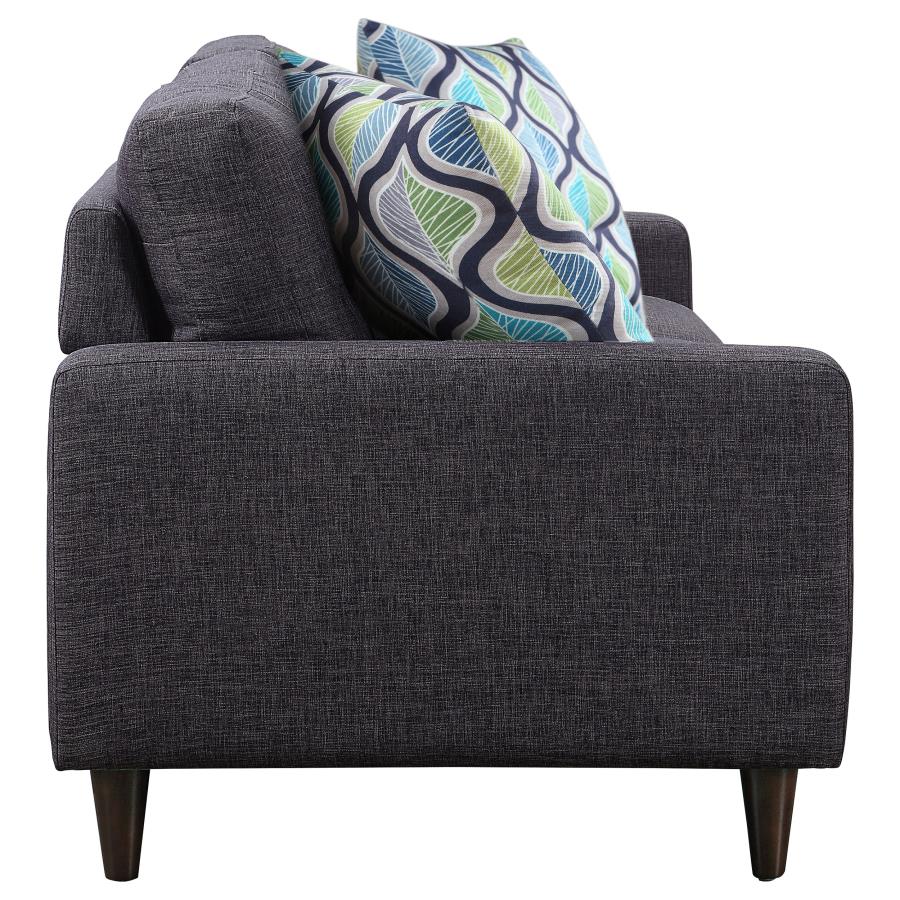 Watsonville Upholstered Track Arm Tufted Sofa Grey, 552001