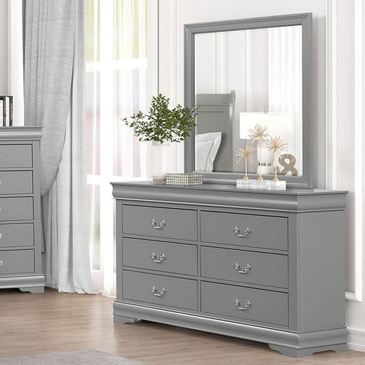 FURNITURE OF AMERICA  FM7866GY-D  DRESSER AND MIRROR GRAY