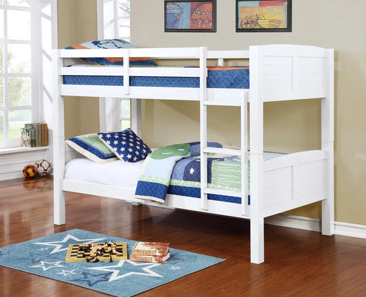 TWIN/TWIN BUNK BED WHITE
