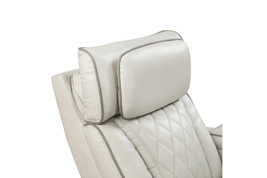 HOMELEGANCE, FAIRWAY TAUPE FAUX LEATHER POWER RECLINER SOFA, 9516TPE