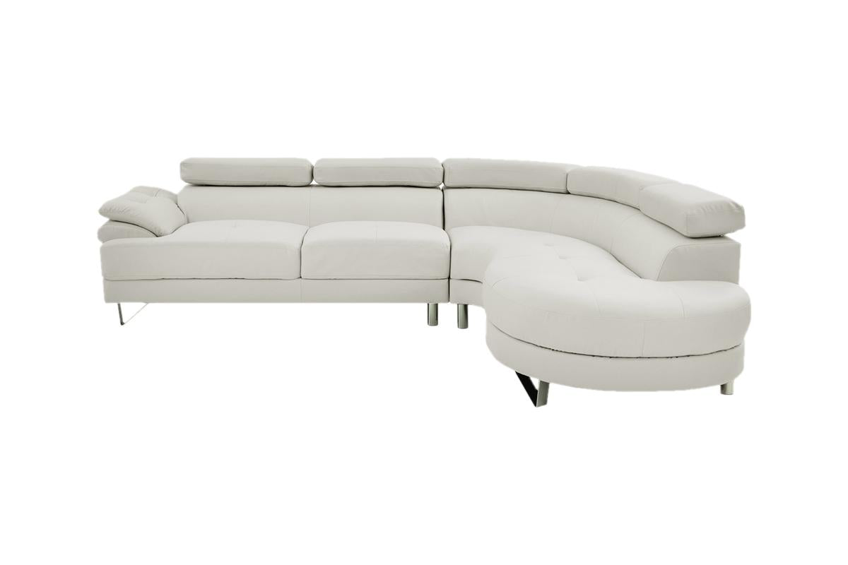 SECTIONAL FAUX LEATHER, F6985