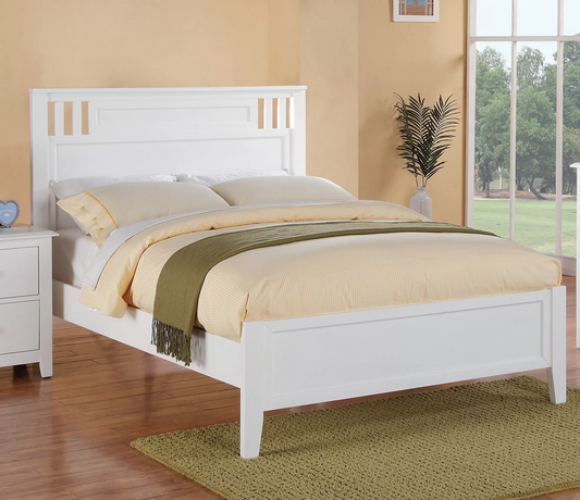 POUNDEX TWIN BED FRAME WHITE (Mattress is not included) F9123T