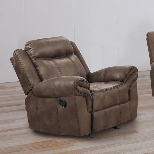 AGATA, MANUAL MOTION 2 PIECES SOFA SET BROWN, NX6001BR-S-L