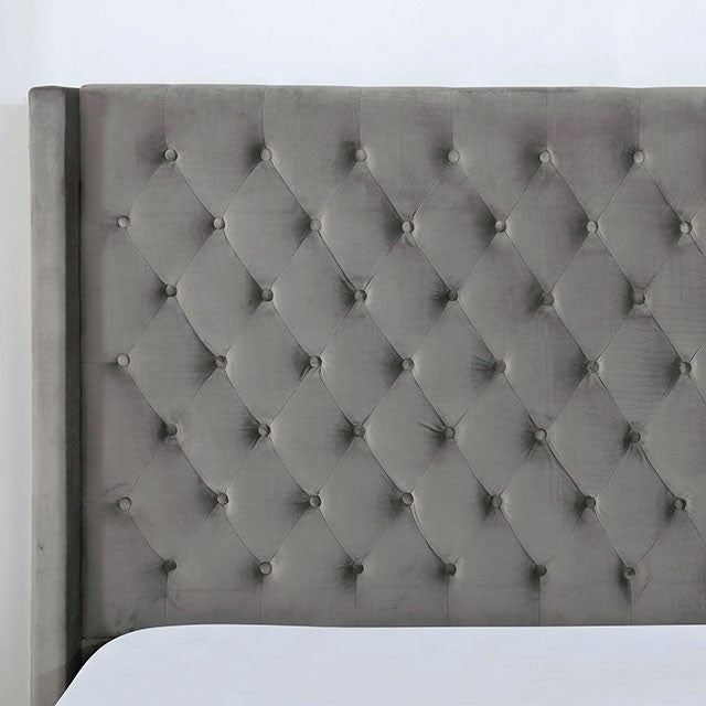 RYLEIGH, QUEEN BED FRAME GRAY, FM7141GY