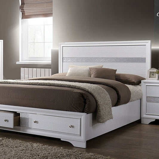 CHRISSY, QUEEN BED FRAME BLACK, CM7552WH