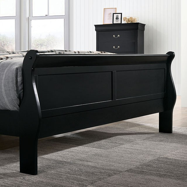LOUIS PHILIPPE, QUEEN BED FRAME BLACK, FM7866BK