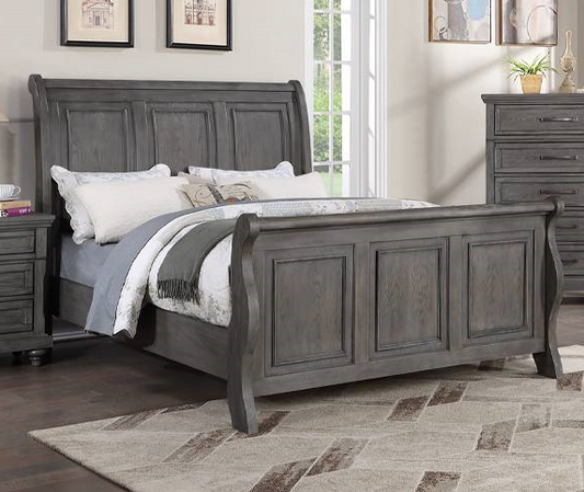 POUNDEX, QUEEN BED FRAME GRAY, F9615Q
