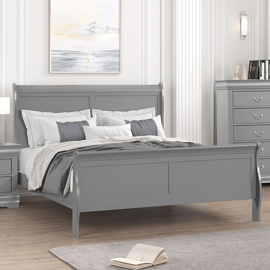LOUIS PHILIPPE, QUEEN BED FRAME GRAY,  FM7866GY