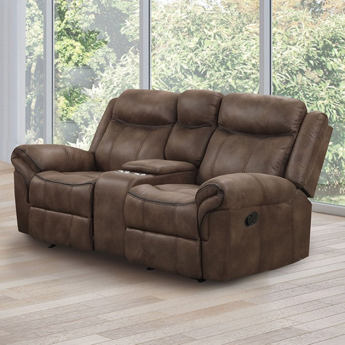 AGATA, MANUAL MOTION 2 PIECES SOFA SET BROWN, NX6001BR-S-L