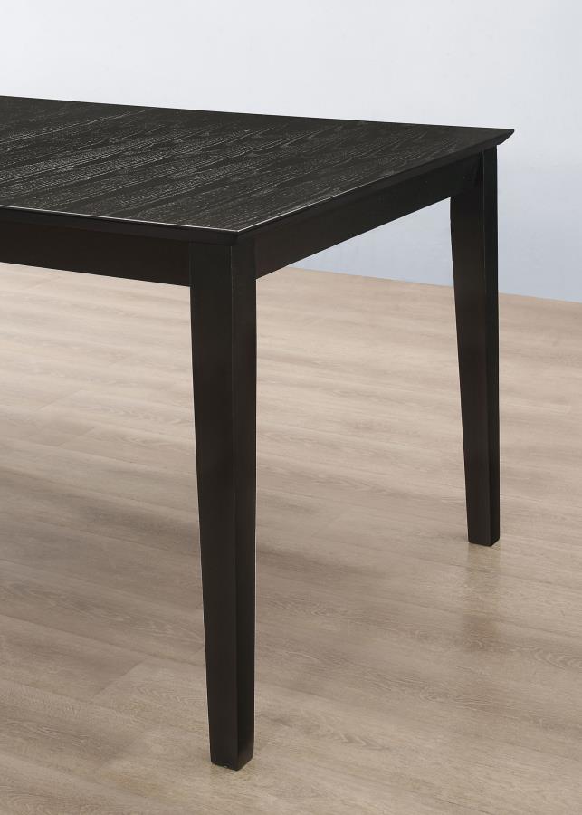 COASTER, LOUISE BLACK DINING SET , 101561-S7