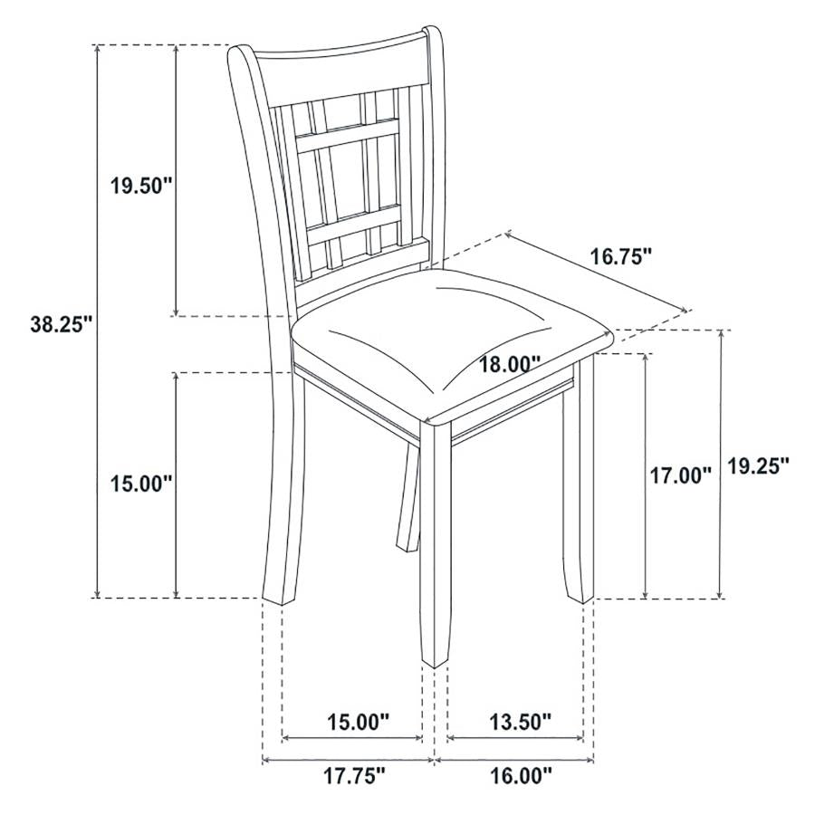 COASTER, SET OF 2 SIDE GRAY CHAIRS, 108212