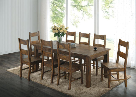 COASTER, COLEMAN SOLID WOOD DINING SET, 107041