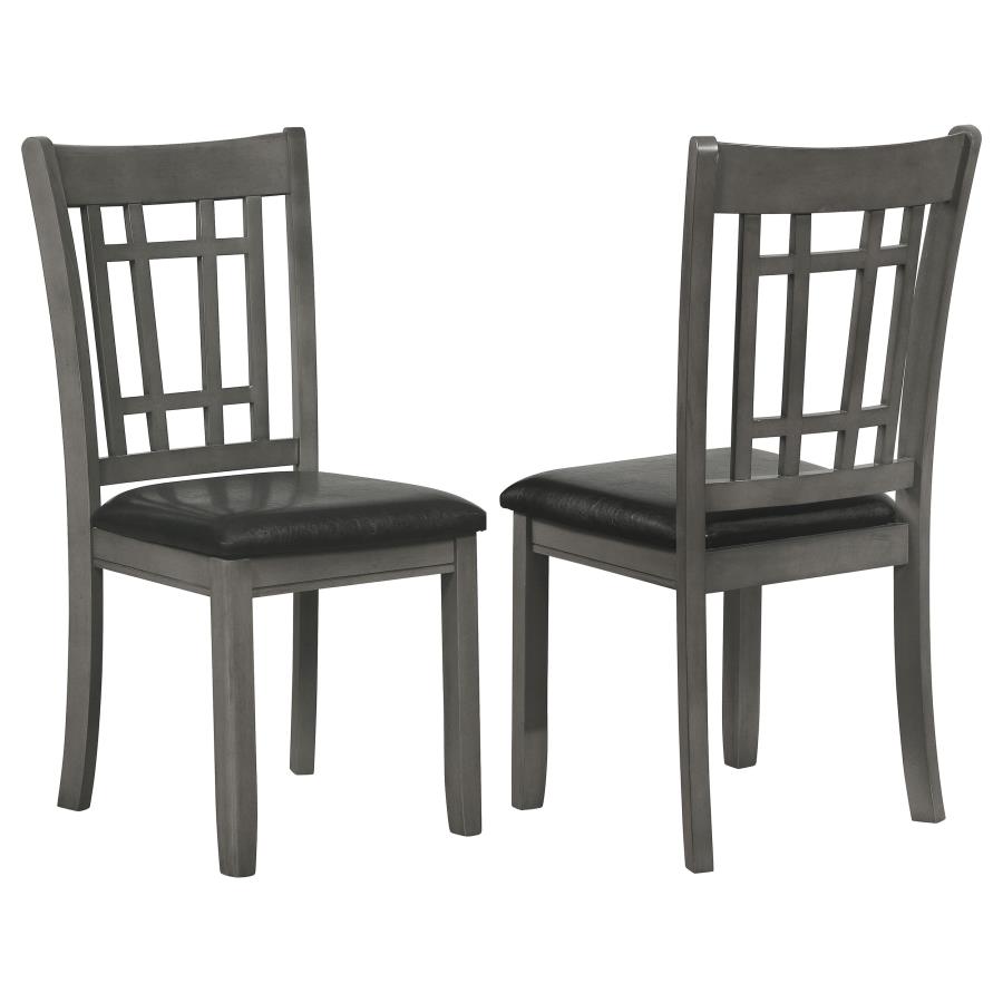 COASTER, SET OF 2 SIDE GRAY CHAIRS, 108212