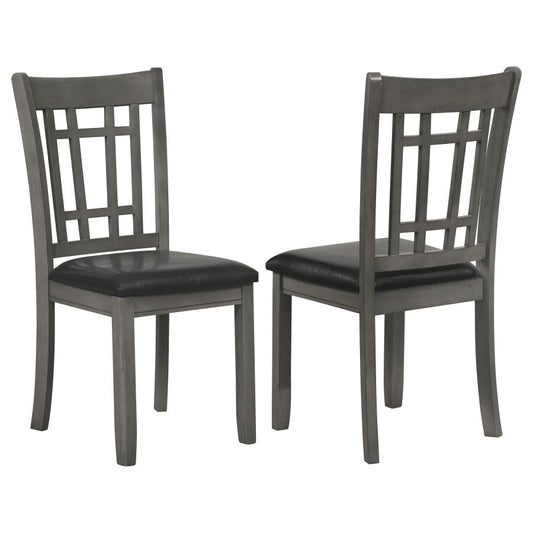 COASTER, SET OF 2 SIDE GRAY CHAIRS, 108212