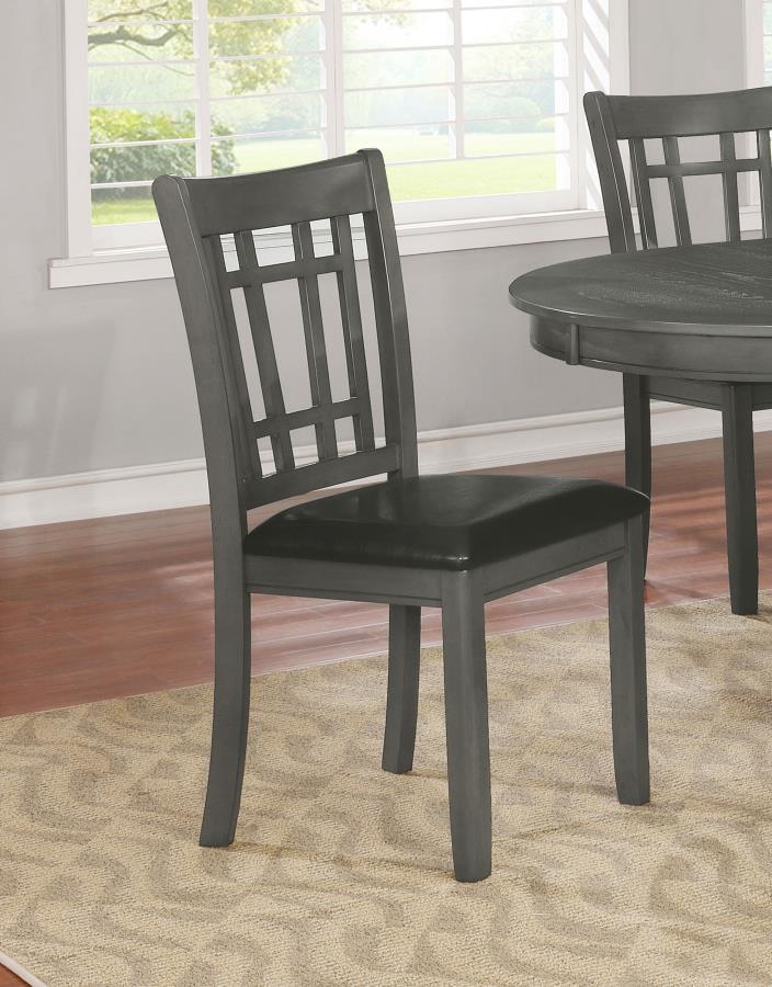 COASTER, SET OF 2 SIDE GRAY CHAIRS, 108212