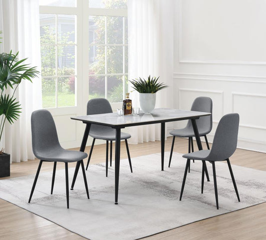 HOMELEGANCE 5 PIECES DINING SET , 5909-59*5GY