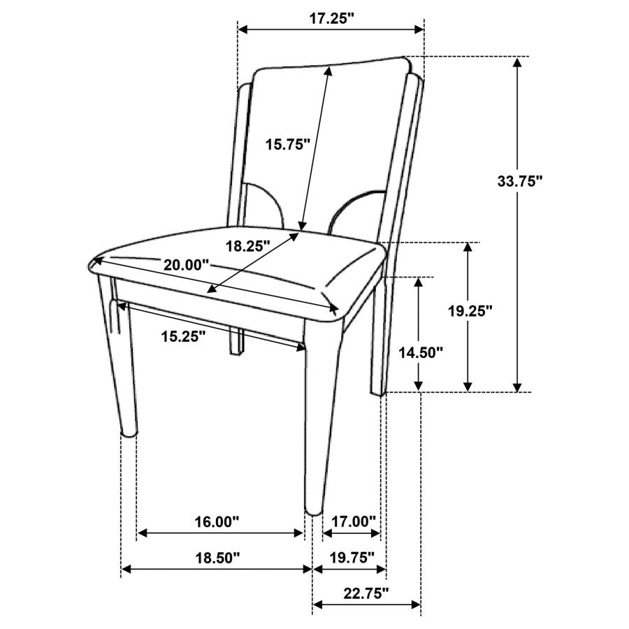 COASTER, CRESTMORE 5 PIECES ROUND DINING SET, 108570-S5