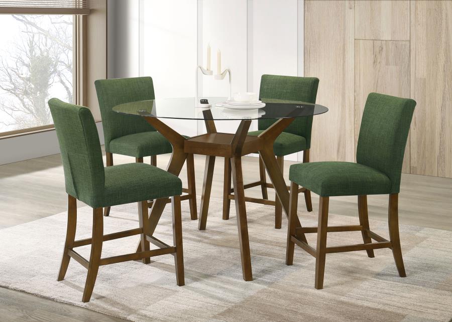 COASTER, PAXTON 5 PIECES COUNTER HEIGHT ROUND DINING SET (4 COLORS), 122178-S5
