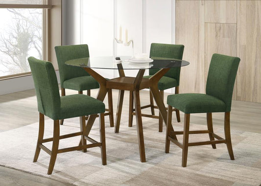 COASTER, PAXTON 5 PIECES COUNTER HEIGHT ROUND DINING SET (4 COLORS), 122178-S5